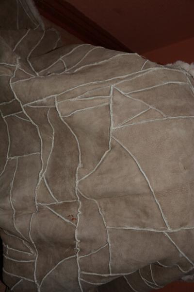 Lammfelldecke Kuschelwolke Beige geschoren 210x150cm